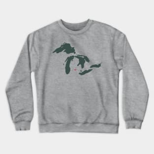 Michigan Love Crewneck Sweatshirt